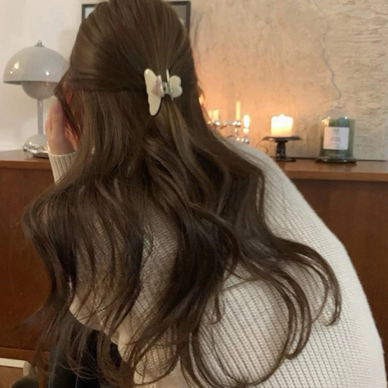 5cm Sweet Girl Heart Shaped Acetic Acid Hair Clip, For High Ponytail Or Half Up Style, Elegant And Graceful Valentine's Day